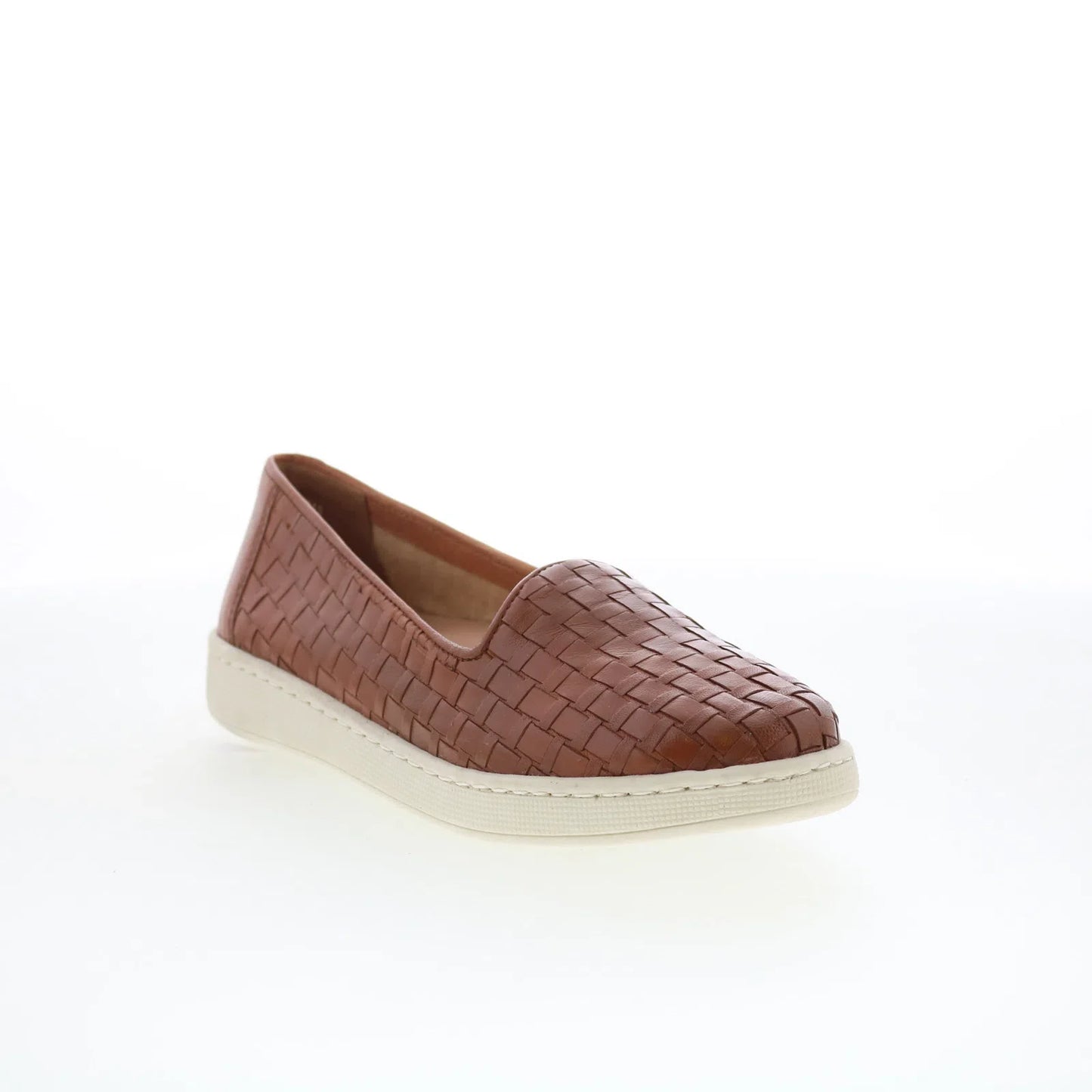 Trotters Adelina T2300-215 Womens Brown Leather Slip On Loafer Flats Shoes