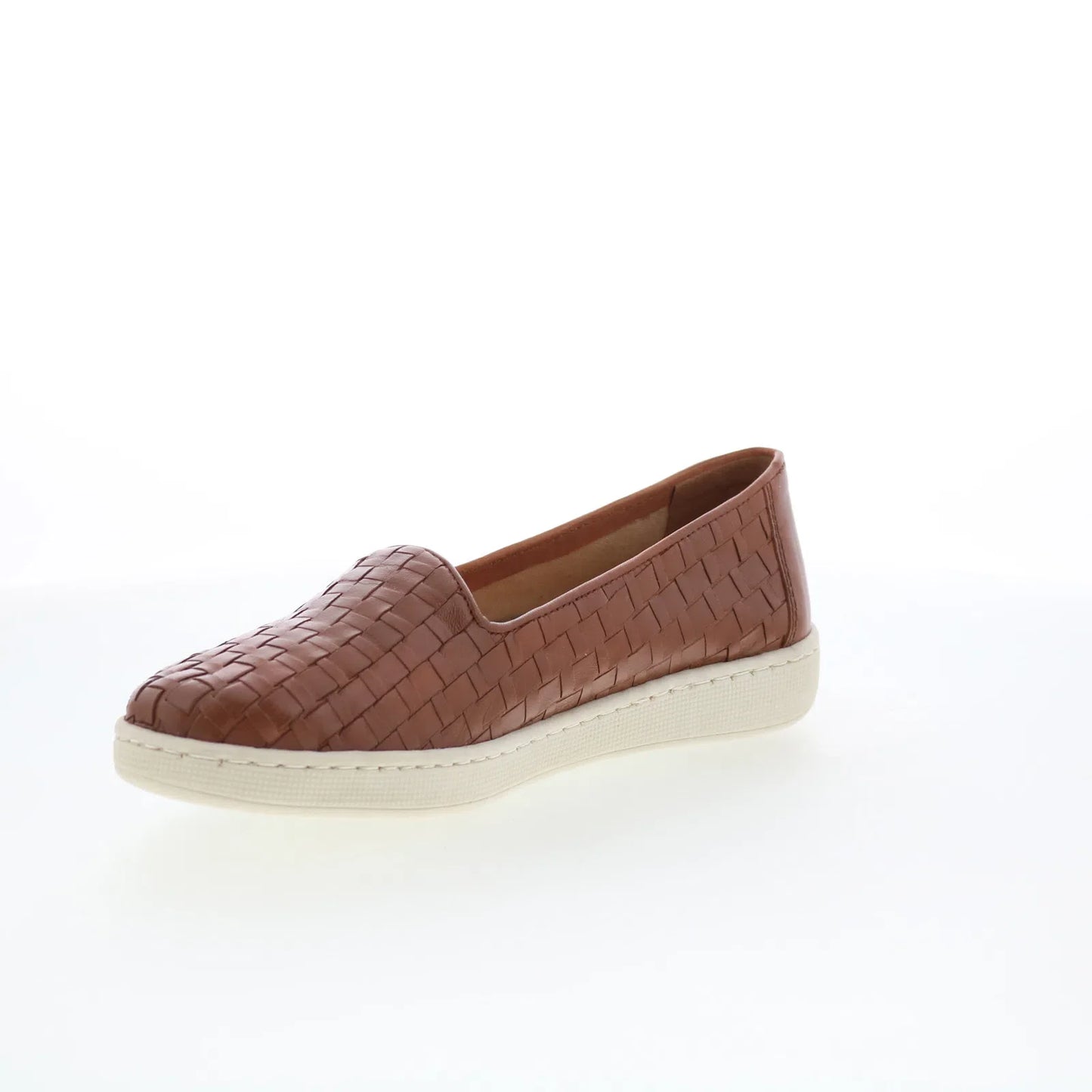 Trotters Adelina T2300-215 Womens Brown Leather Slip On Loafer Flats Shoes