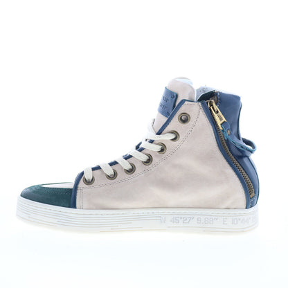 A.S. 98 Adler Womens Blue Leather Lace Up Lifestyle Sneakers Shoes