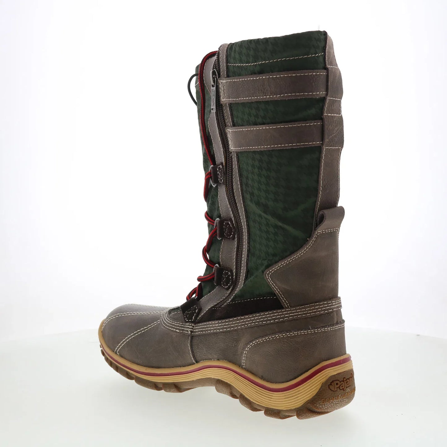 Pajar Adriana 44428 Womens Brown Leather Pull On Mid Calf Boots