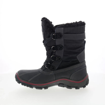 Pajar Adriana Low 51697 Womens Black Leather Lace Up Casual Dress Boots
