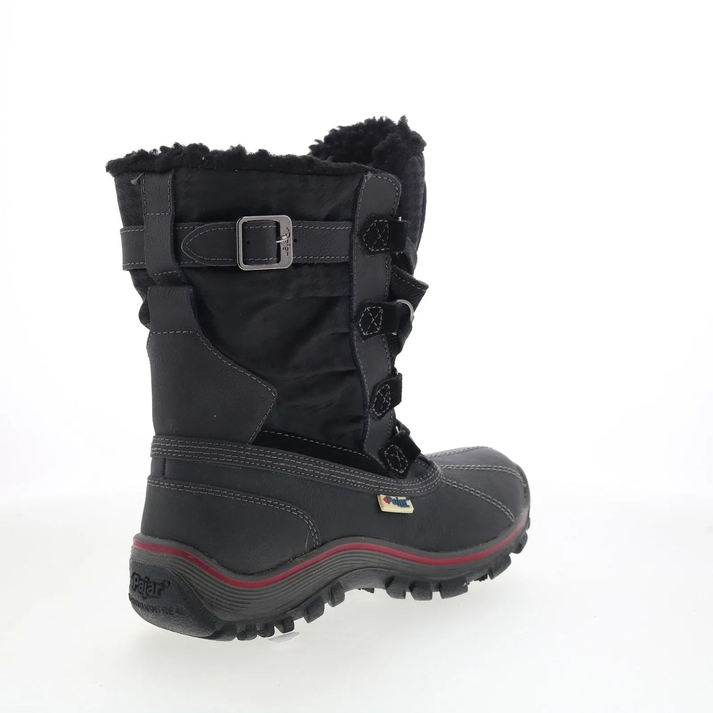 Pajar Adriana Low 51697 Womens Black Leather Lace Up Casual Dress Boots