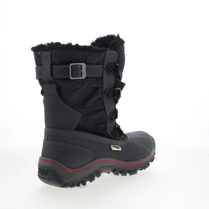 Pajar Adriana Low 51697 Womens Black Leather Lace Up Casual Dress Boots