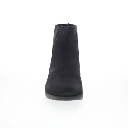 Softwalk Albany S2351-001 Womens Black Suede Zipper Chelsea Boots