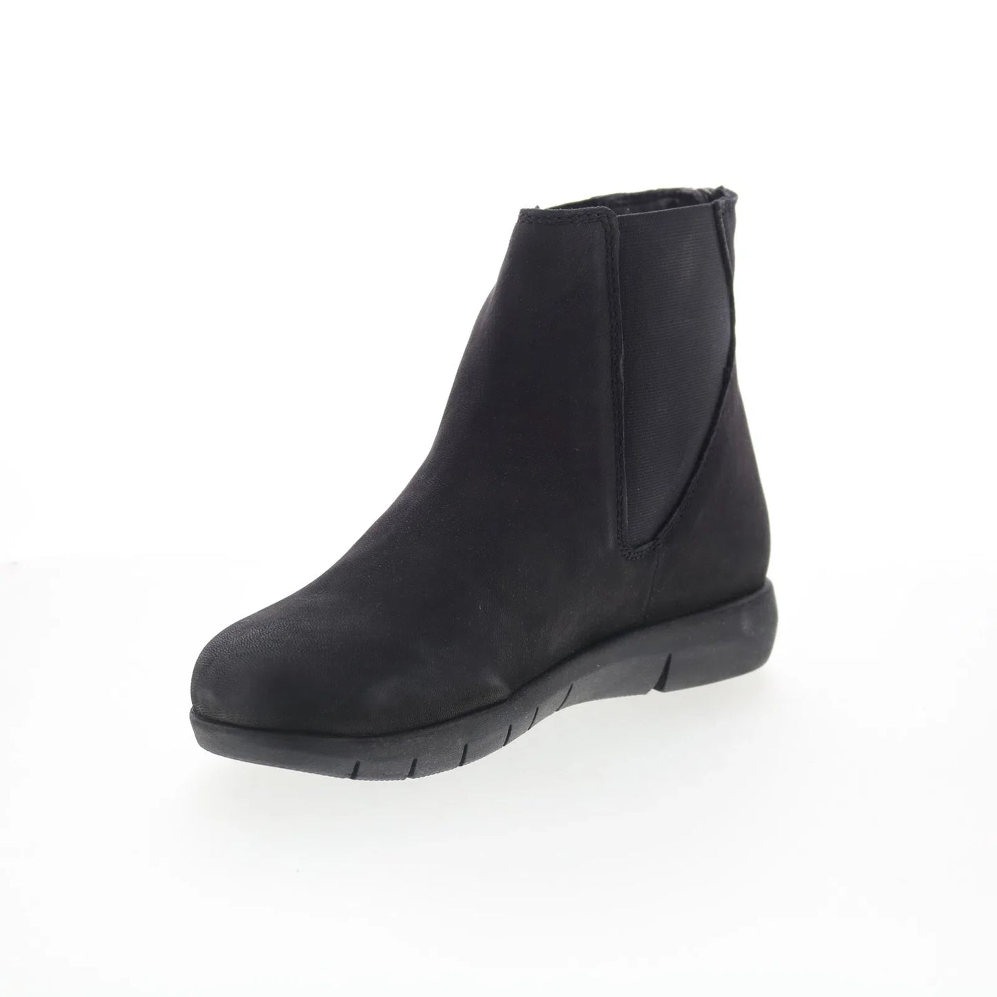 Softwalk Albany S2351-001 Womens Black Suede Zipper Chelsea Boots