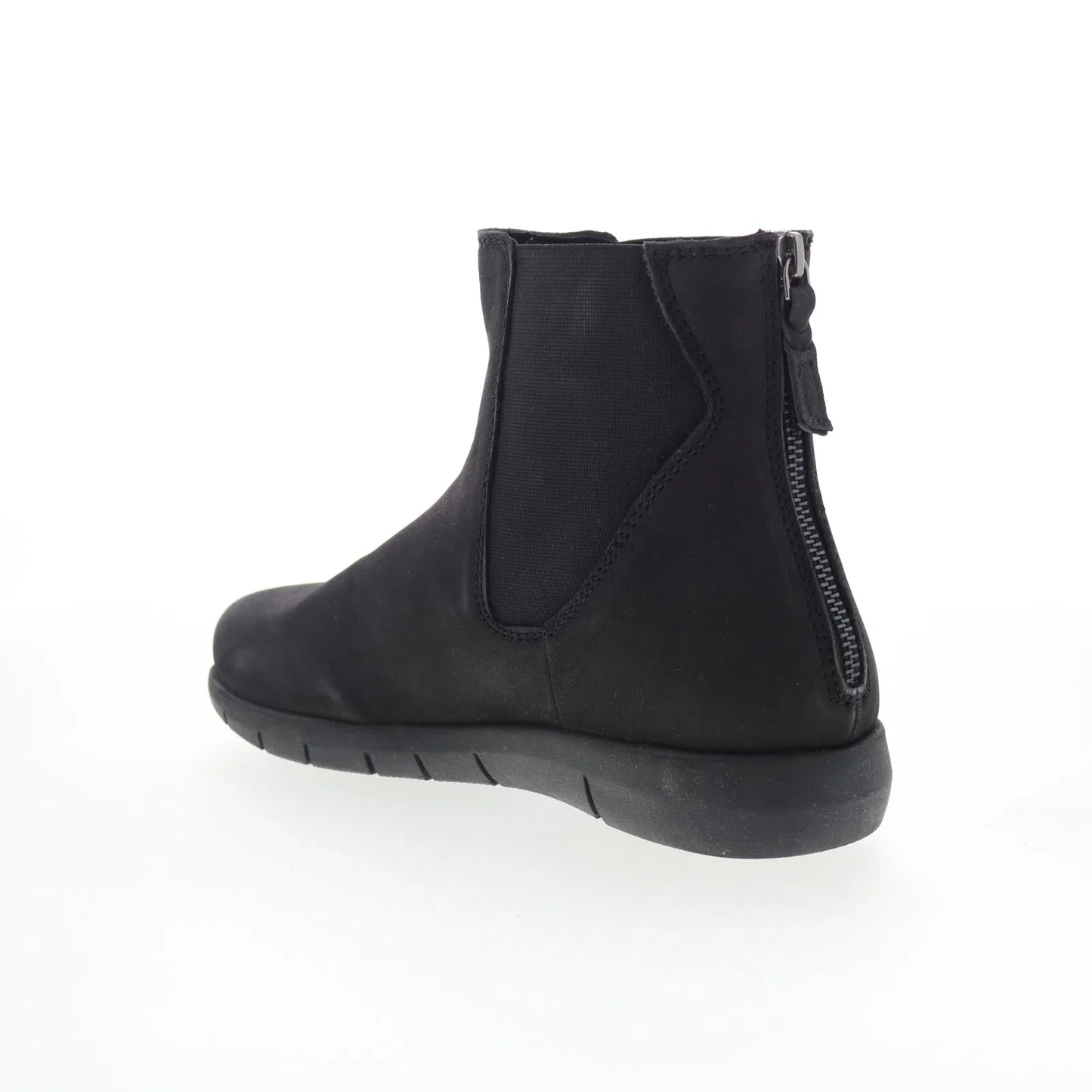 Softwalk Albany S2351-001 Womens Black Suede Zipper Chelsea Boots