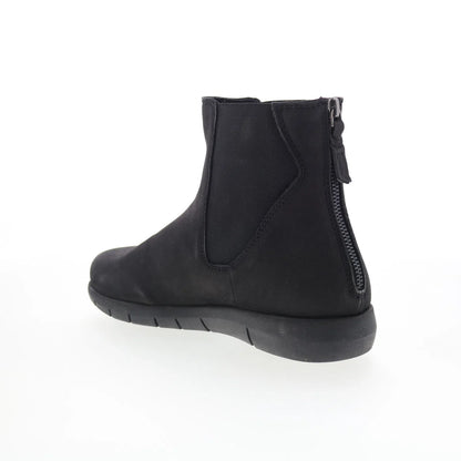 Softwalk Albany S2351-001 Womens Black Suede Zipper Chelsea Boots