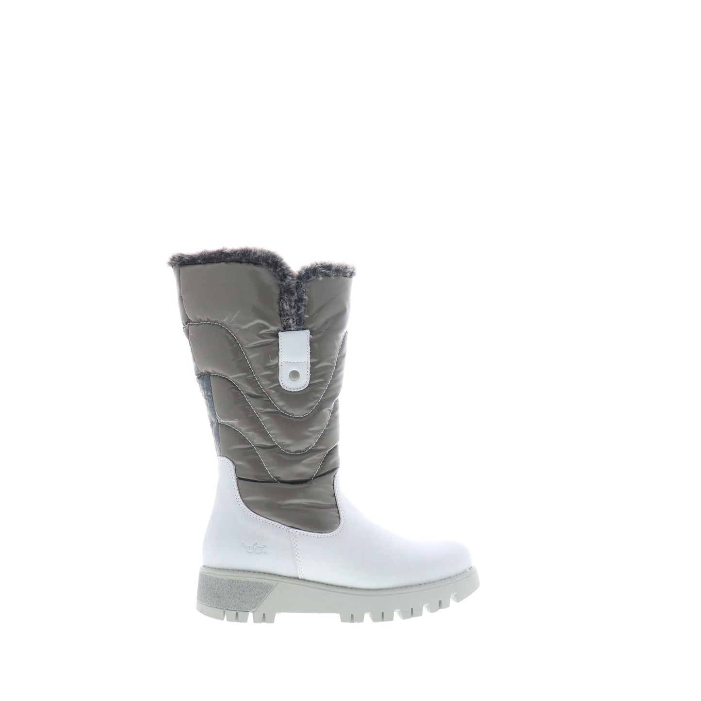 Bos. & Co. Astrid Womens White Leather Zipper Casual Dress Boots