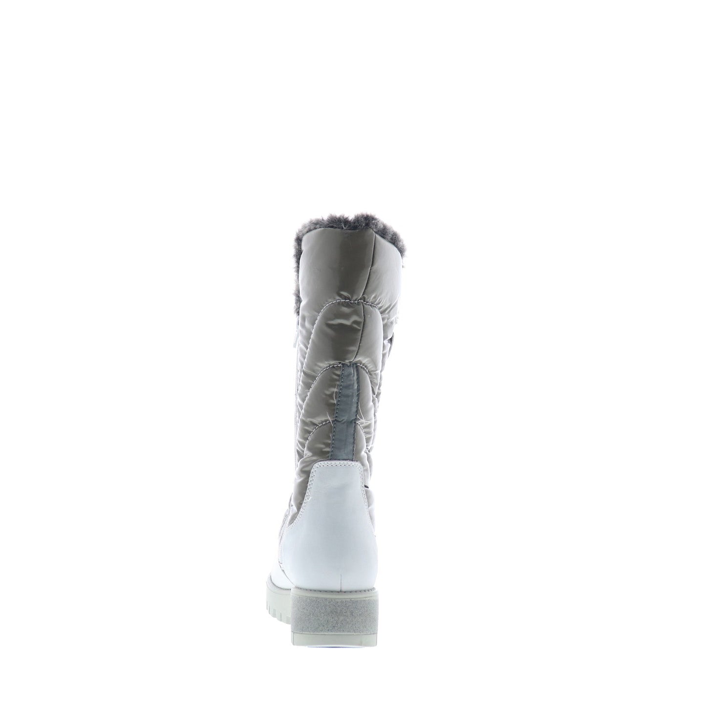Bos. & Co. Astrid Womens White Leather Zipper Casual Dress Boots