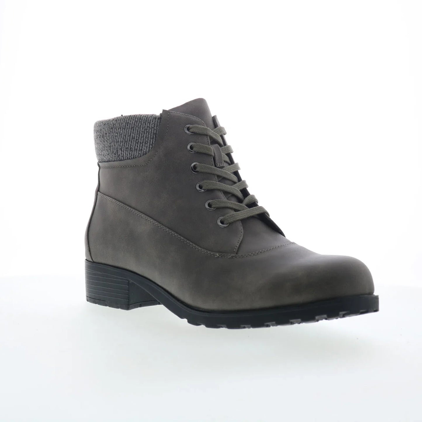 Trotters Bellamy T2350-075 Womens Gray Leather Ankle & Booties Boots