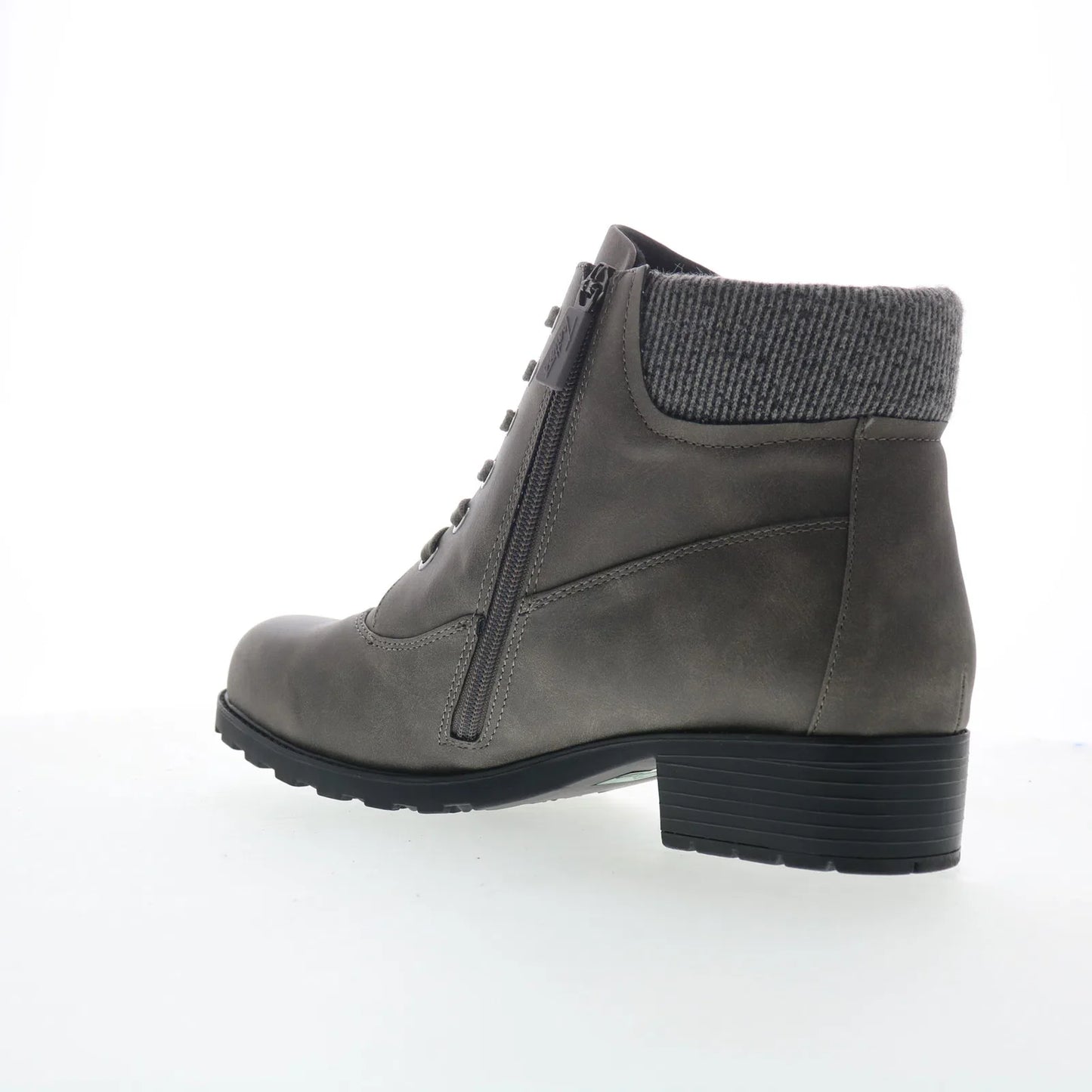 Trotters Bellamy T2350-075 Womens Gray Leather Ankle & Booties Boots