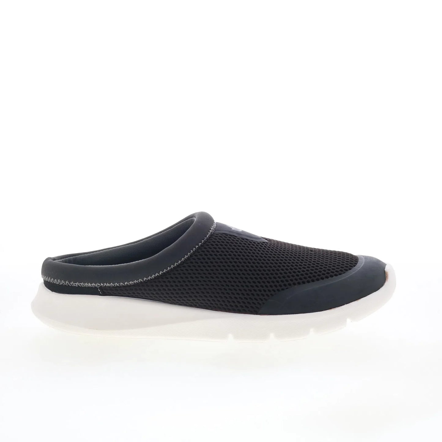 Spenco Bliss Slide SP1003BLK Womens Black Mesh Slip On Mule Flats Shoes