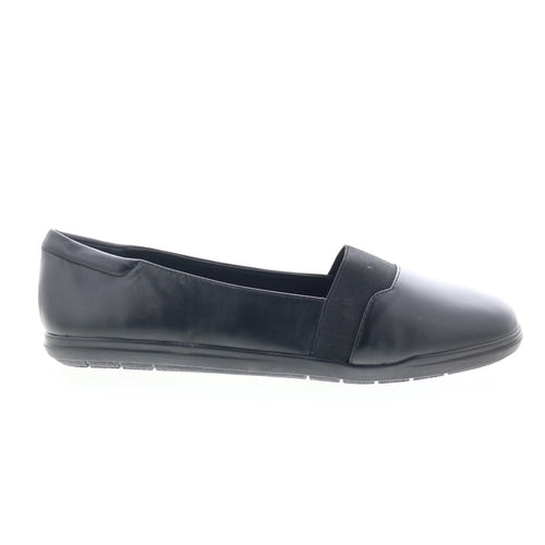 Easy Spirit Bounce SEBOUNCE Womens Black Leather Loafer Flats Shoes