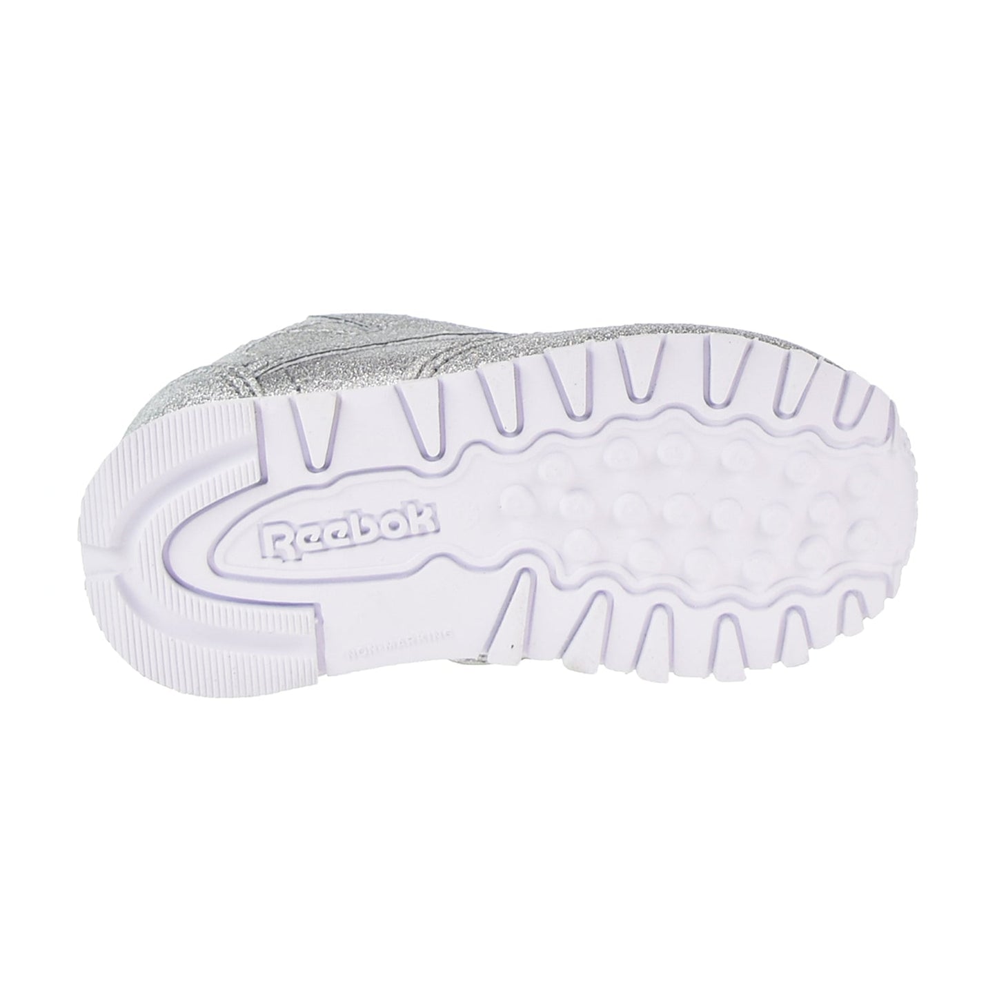 Reebok Classic Leather Syn Toddler's Shoes Silver Metallic/Snow Grey/White