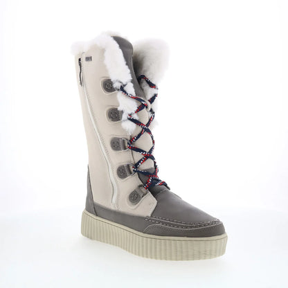 Pajar Caityn 57659 Womens Beige Suede Zipper Mid Calf Boots