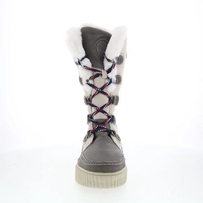 Pajar Caityn 57659 Womens Beige Suede Zipper Mid Calf Boots