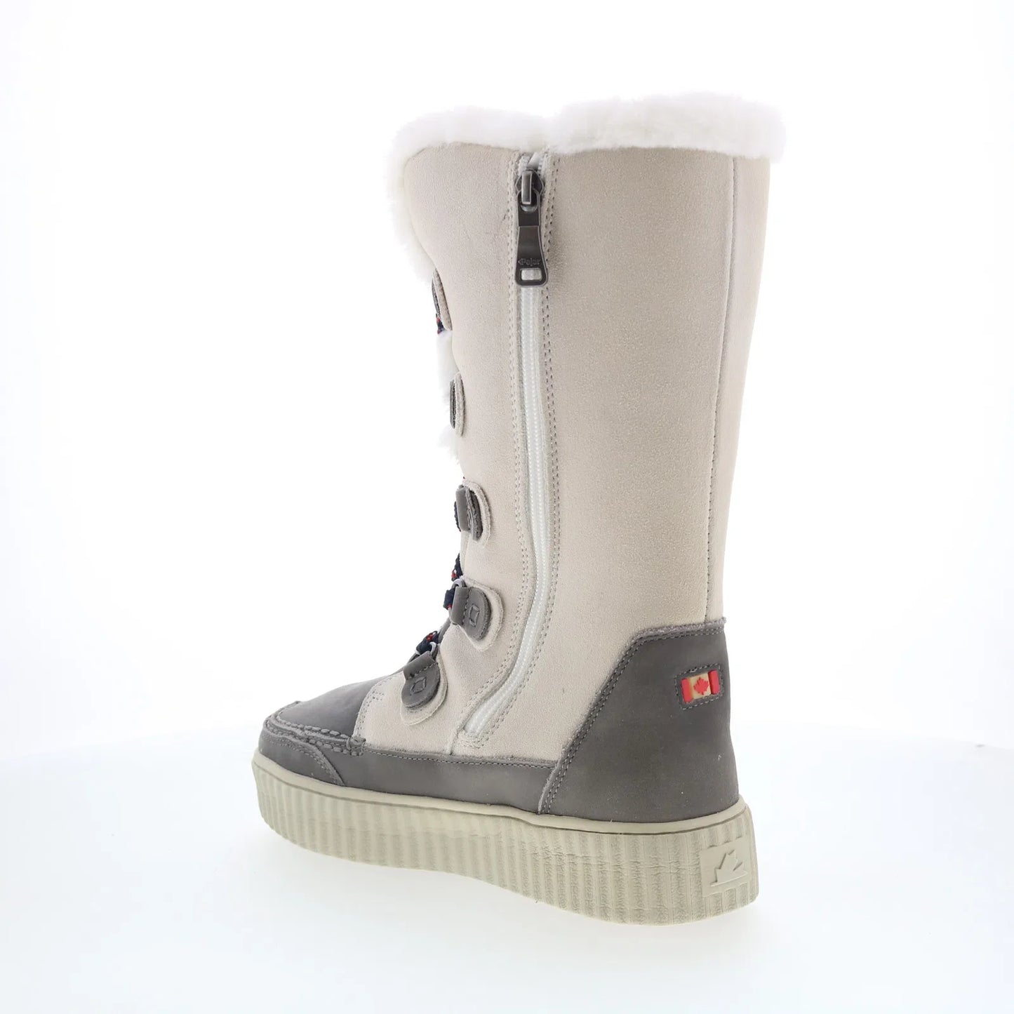 Pajar Caityn 57659 Womens Beige Suede Zipper Mid Calf Boots