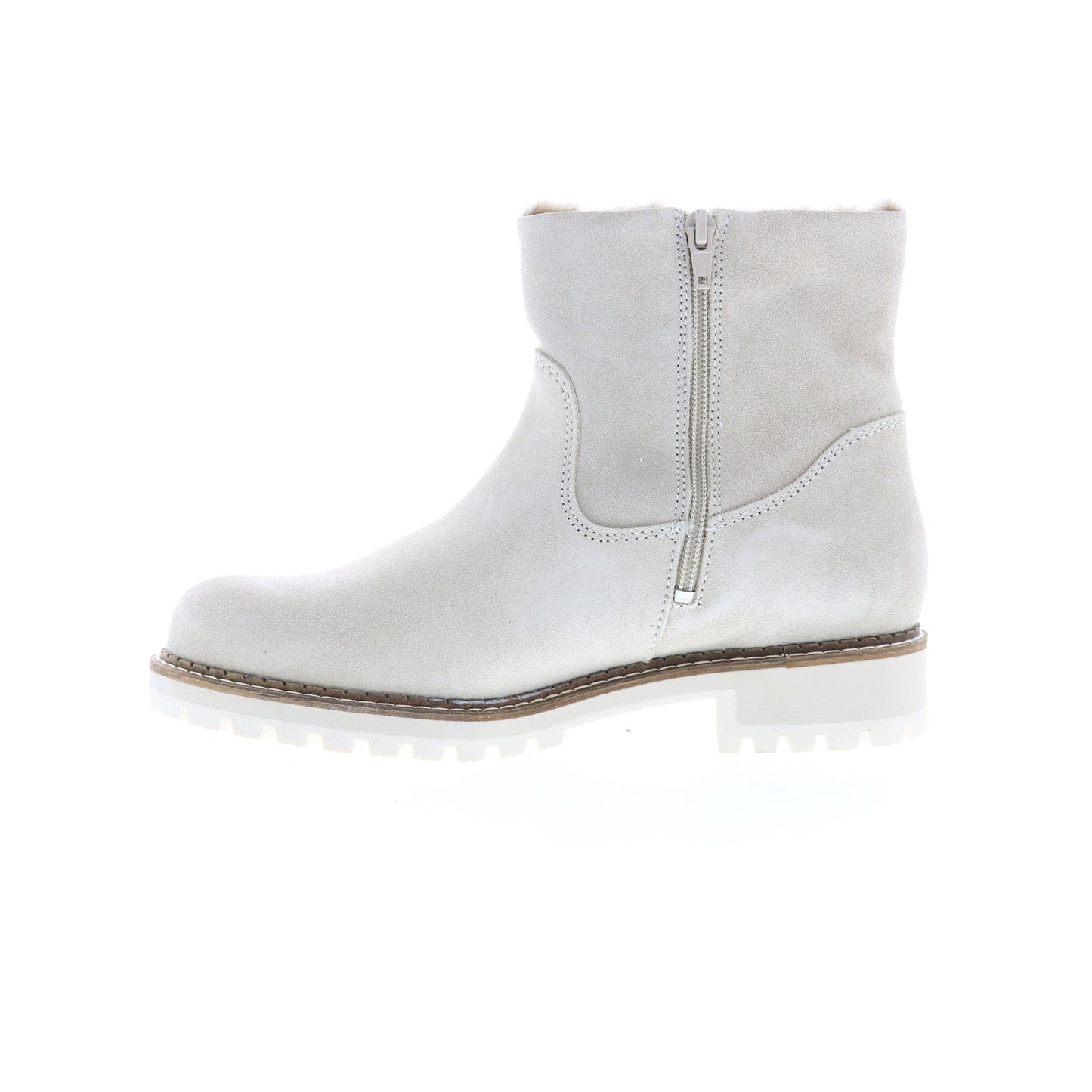 Bos. & Co. Calib Womens Beige Suede Lace Up Casual Dress Boots