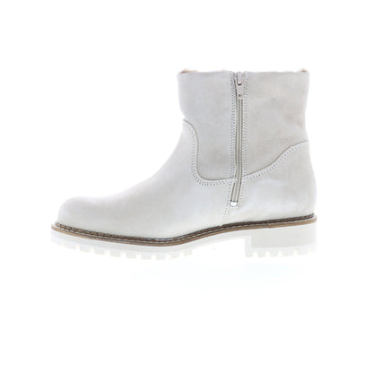 Bos. & Co. Calib Womens Beige Suede Lace Up Casual Dress Boots