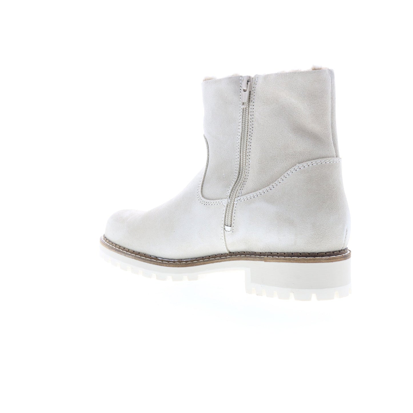 Bos. & Co. Calib Womens Beige Suede Lace Up Casual Dress Boots
