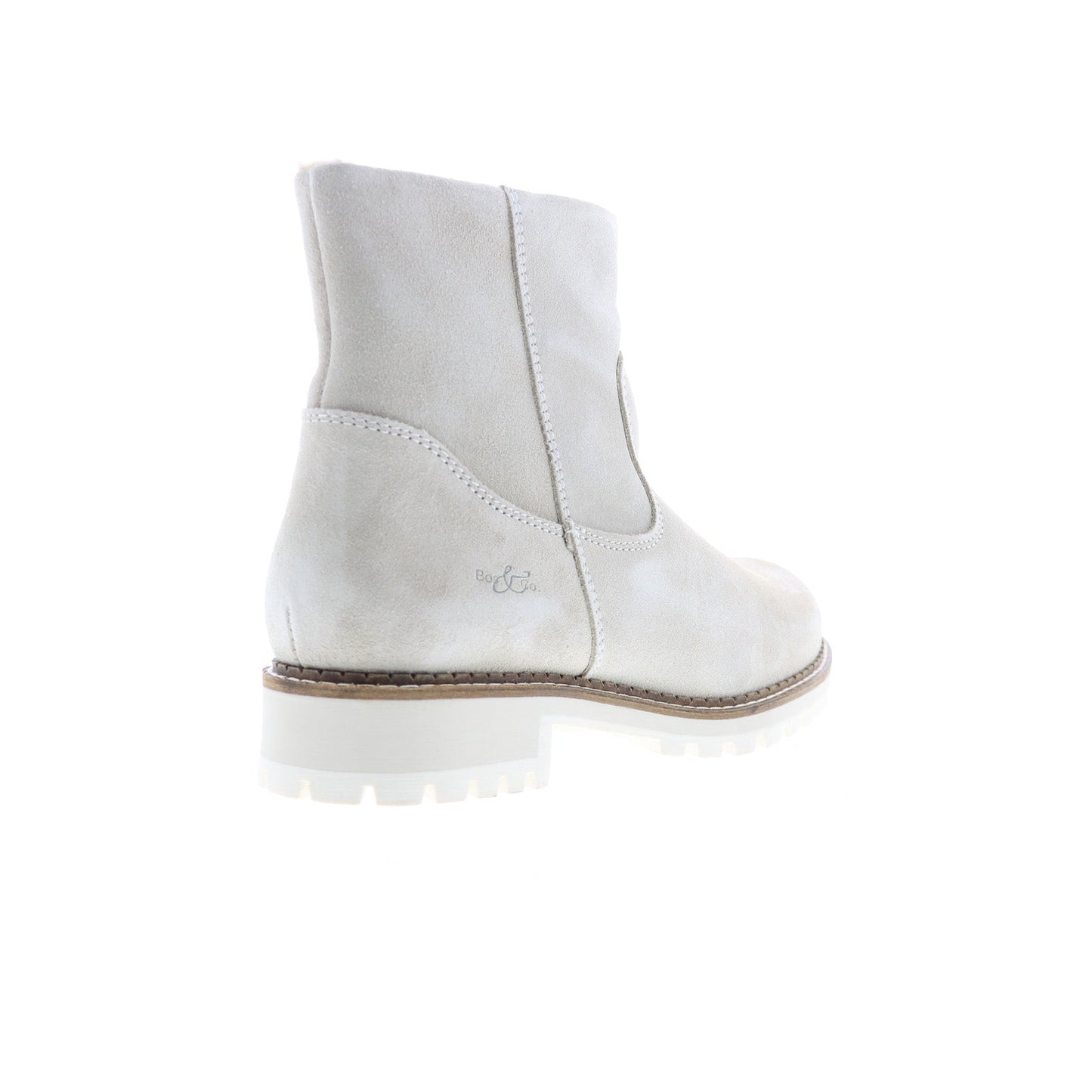 Bos. & Co. Calib Womens Beige Suede Lace Up Casual Dress Boots