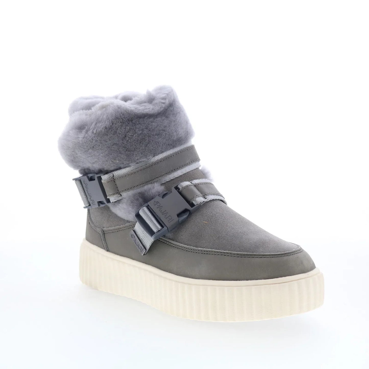 Pajar Calsey 77933 Womens Gray Suede Slip On Ankle & Booties Boots