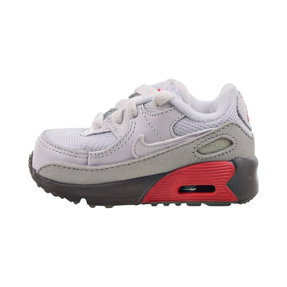 Nike Air Max 90 (TD) Toddler's Shoes White-Light Silver-Flat Pewter