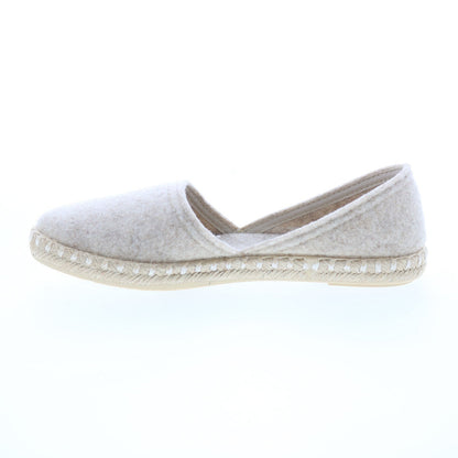 Miz Mooz Costa Womens Gray Canvas Slip On Loafer Flats Shoes
