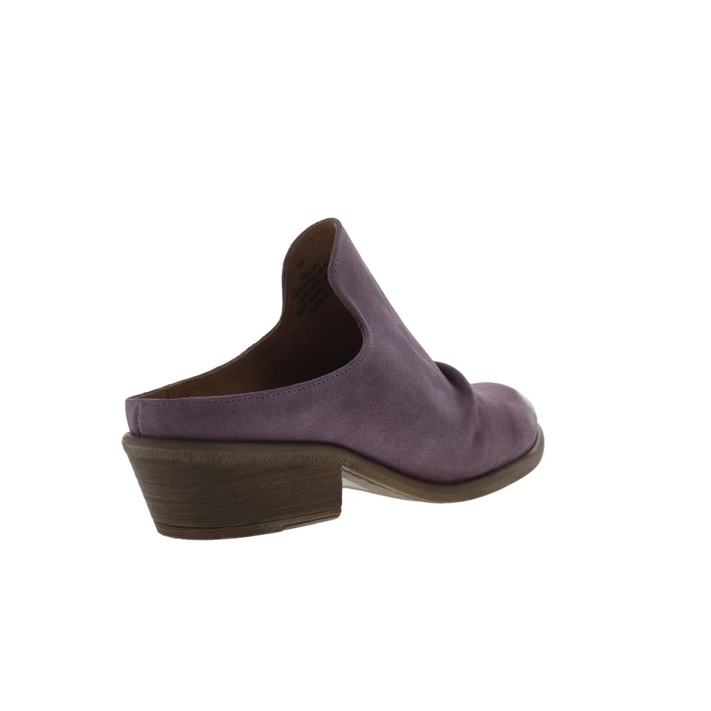 Miz Mooz Cellia Womens Purple Suede Slip On Heeled Sandals Shoes