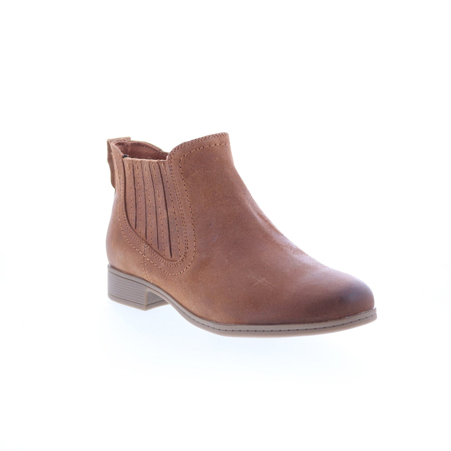 Cobb Hill Crosbie Panel CJ2618 Womens Brown Leather Ankle & Booties Boots