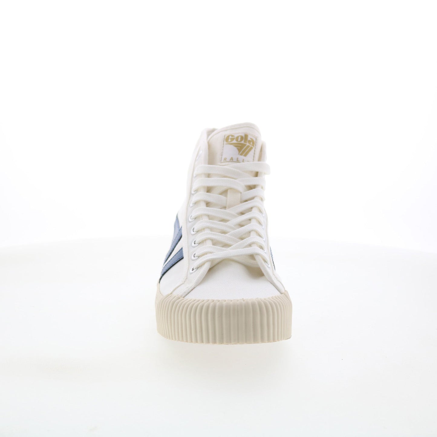 Gola Rally High CLB503 Womens White Canvas Lace Up Lifestyle Sneakers Shoes