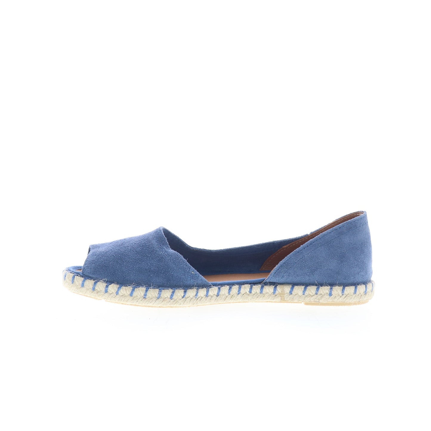 Miz Mooz Cruze Womens Blue Suede Slip On Espadrille Flats Shoes