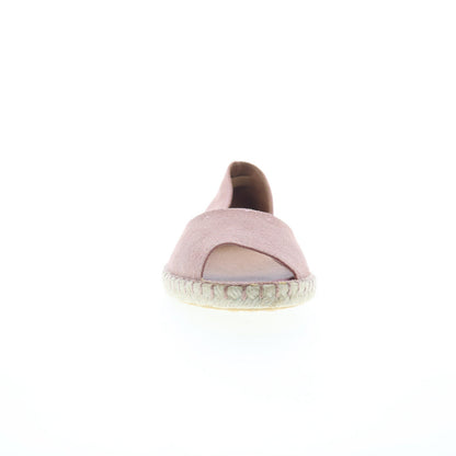 Miz Mooz Cruze Womens Pink Suede Slip On Espadrille Flats Shoes