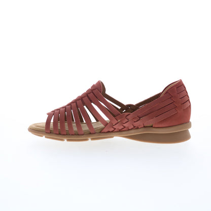 Comfortiva Putnam CT0037002 Womens Red Wide Leather Loafer Flats Shoes