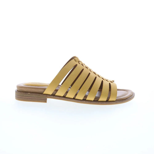Comfortiva Dasya CT0043103 Womens Yellow Leather Slides Sandals Shoes
