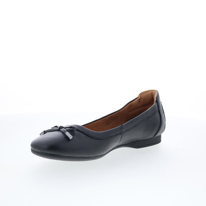 Comfortiva Keegan CT00514 Womens Black Leather Ballet Flats Shoes