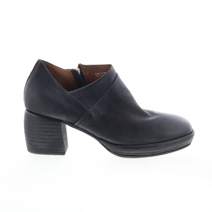A.S. 98 Curtis Womens Black Leather Zipper Ankle & Booties Boots