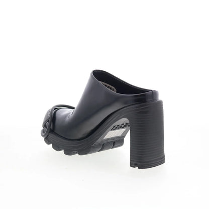 Diesel D-Hammer Ml D W Womens Black Leather Slip On Pumps Heels Shoes