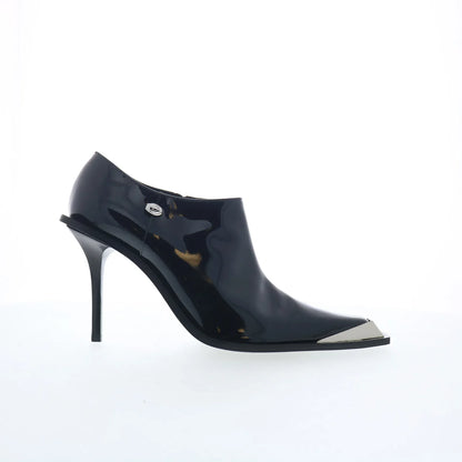 Diesel D-Tona SC Mules Womens Black Leather Slip On Pumps Heels Shoes