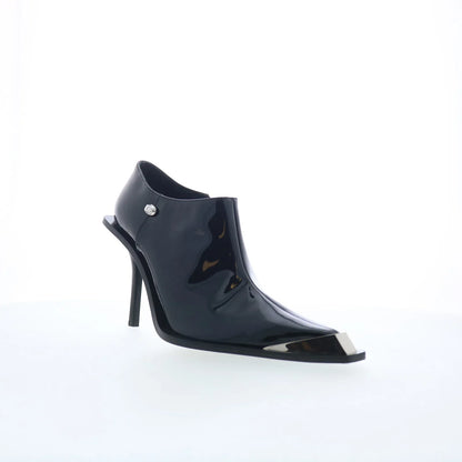Diesel D-Tona SC Mules Womens Black Leather Slip On Pumps Heels Shoes
