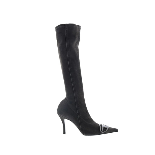 Diesel D-Venus KB D Y03366-P5523-T8013 Womens Black Knee High Boots