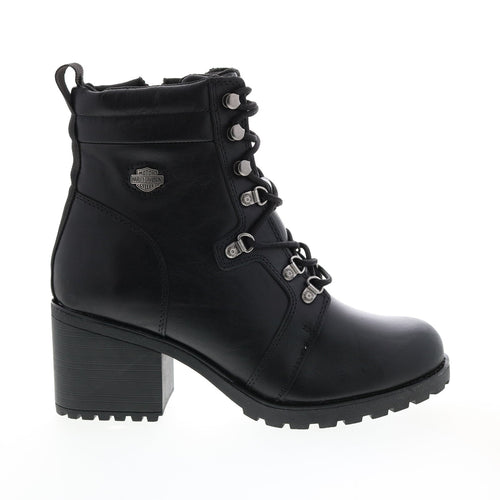 Harley-Davidson Marinda 5" Lace D84760 Womens Black Leather Motorcycle Boots