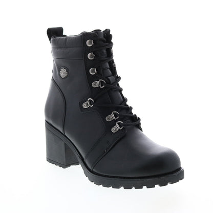 Harley-Davidson Marinda 5" Lace D84760 Womens Black Leather Motorcycle Boots