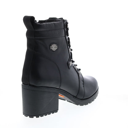 Harley-Davidson Marinda 5" Lace D84760 Womens Black Leather Motorcycle Boots