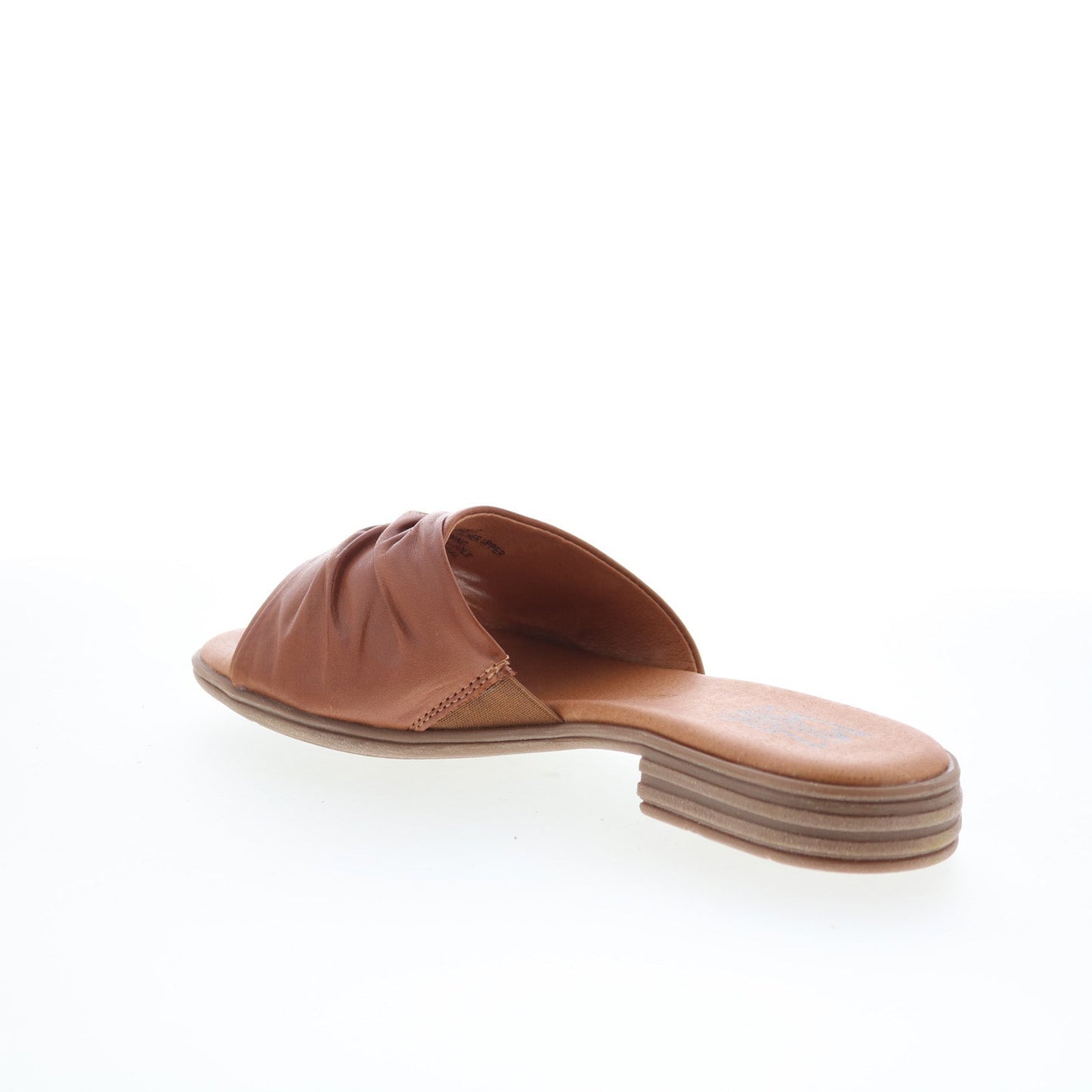 Miz Mooz Daisey Womens Brown Leather Slip On Slides Sandals Shoes