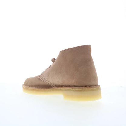 Clarks Desert Boot 26173214 Womens Beige Suede Lace Up Desert Boots