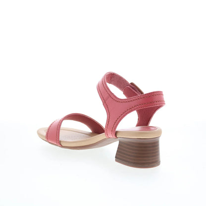Clarks Desirae Coast 26177080 Womens Pink Leather Strap Sandals Shoes