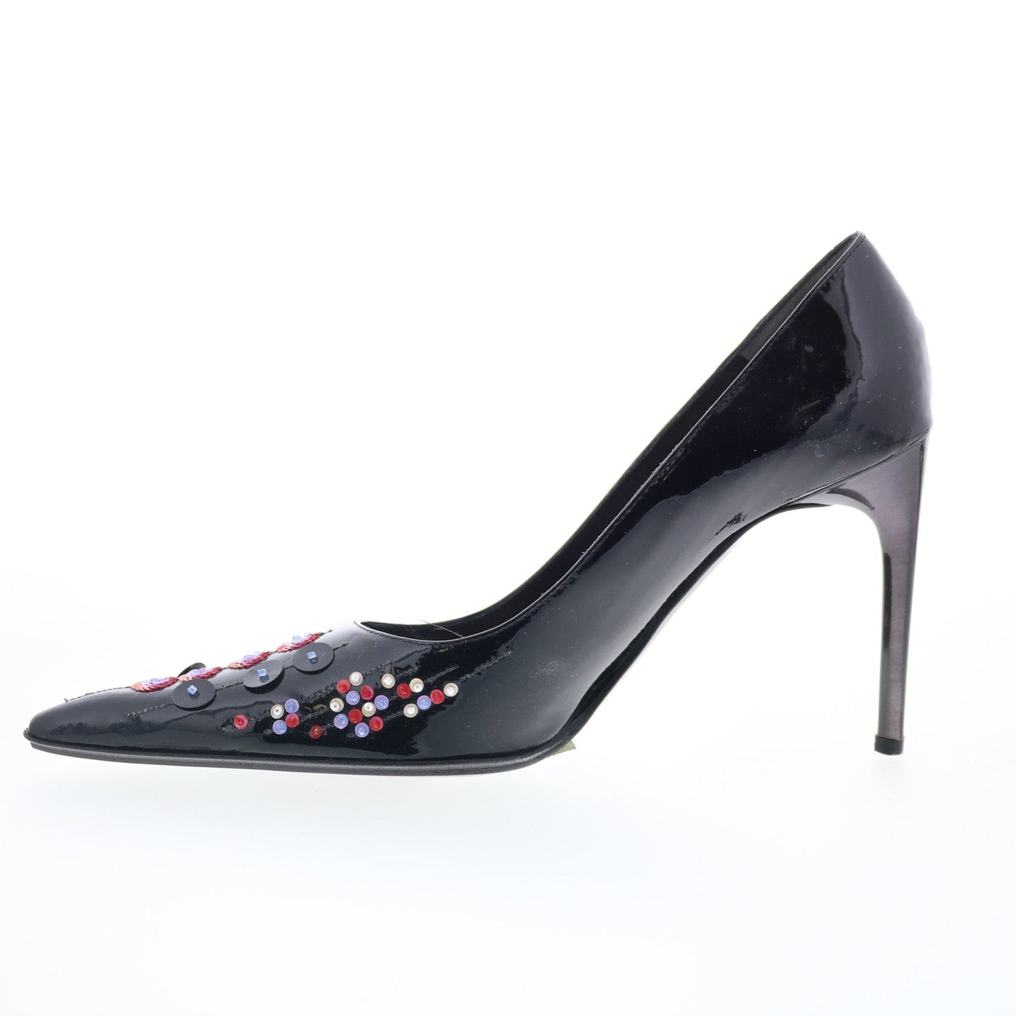 Dibera Scarpe Donna DIBRERA 4 Womens Black Leather Slip On Pumps Heels Shoes