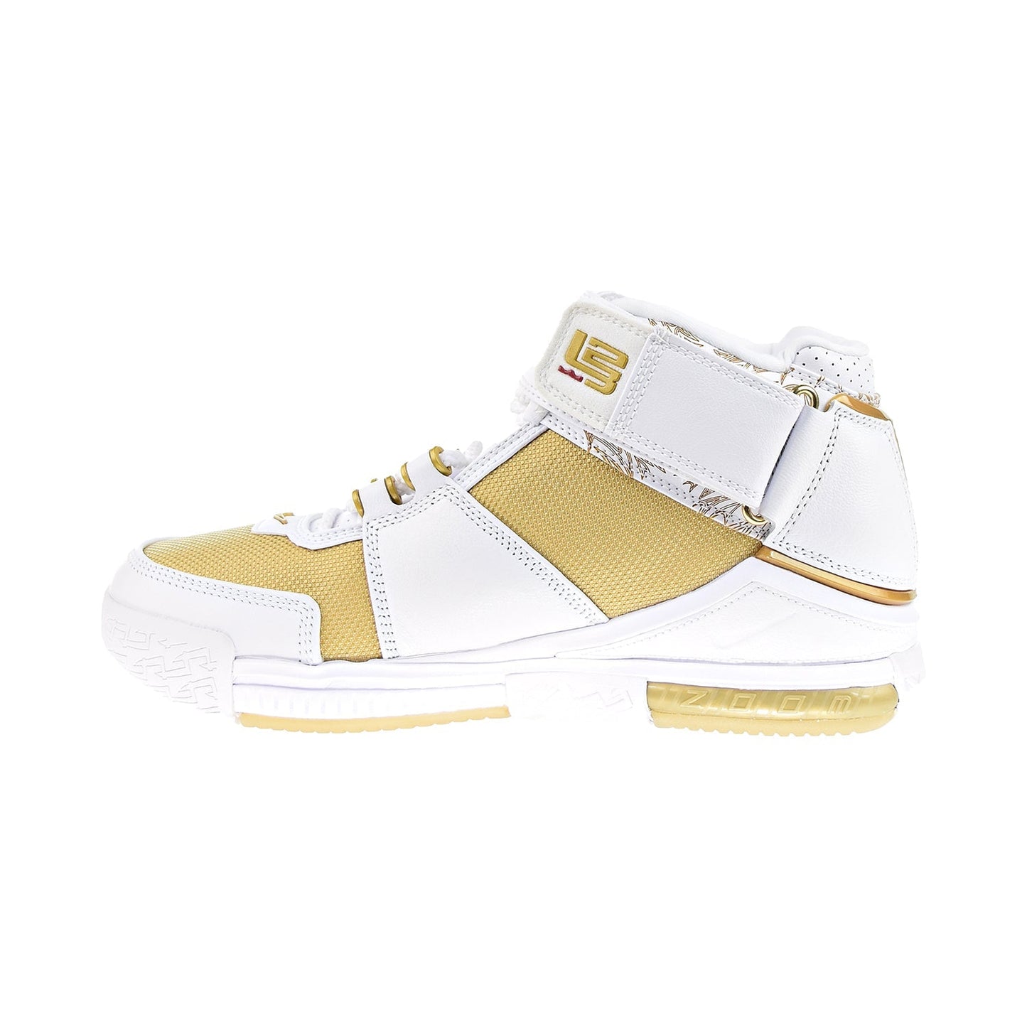 Nike LeBron 2 Retro 'Maccabi' Men's Shoes White-Metallic Gold
