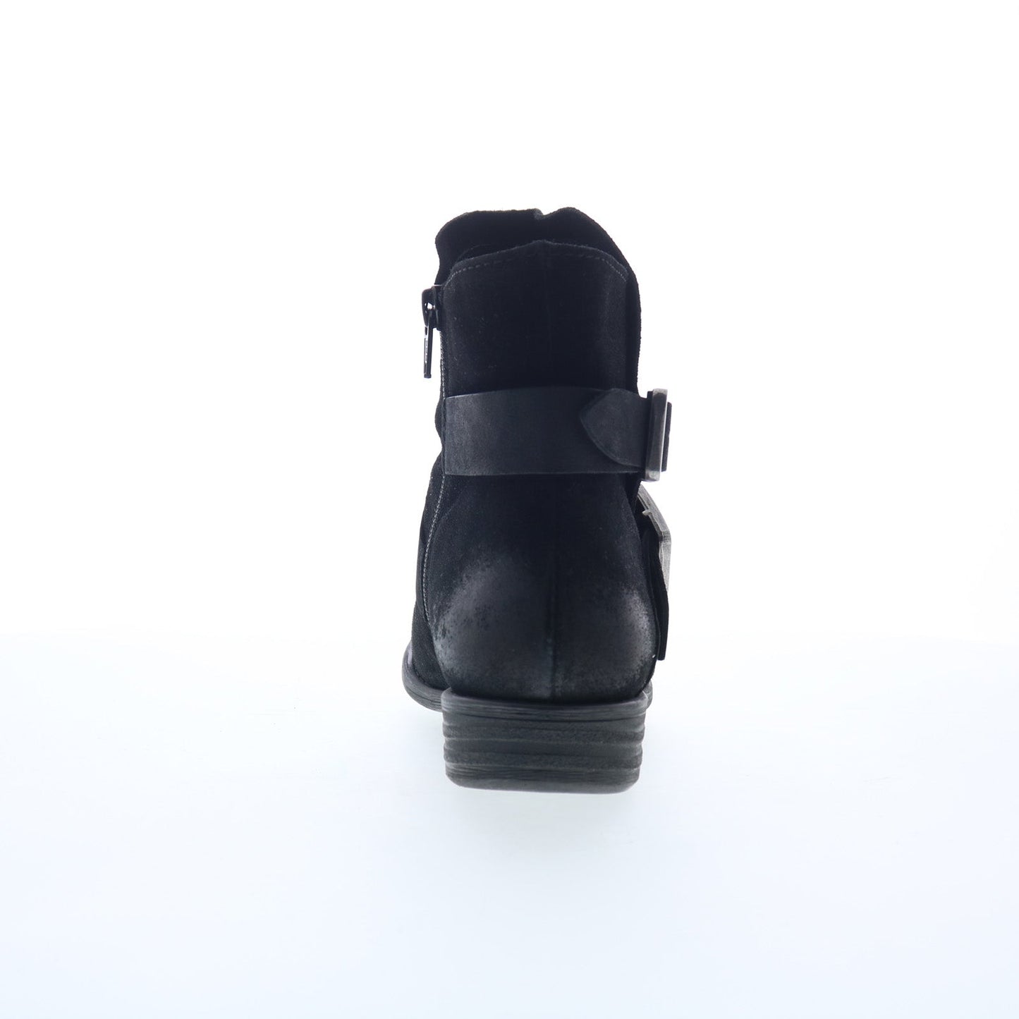 Miz Mooz Domenique Womens Black Suede Zipper Ankle & Booties Boots